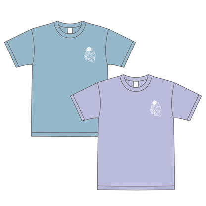 Tシャツ　パープル/セメントブルー（L/XL）